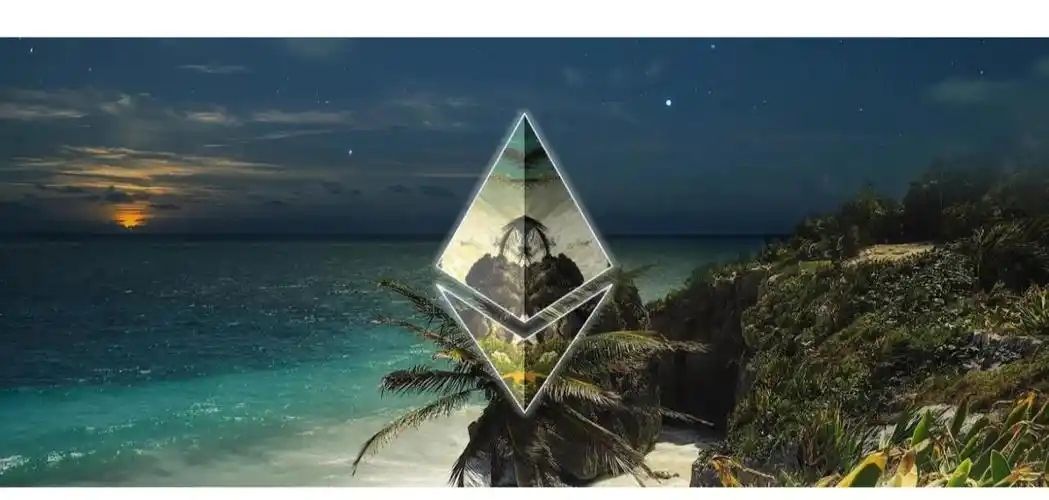 A graphic demonstrating Ethereum's mining process and its evolution towards proof-of-stake.
